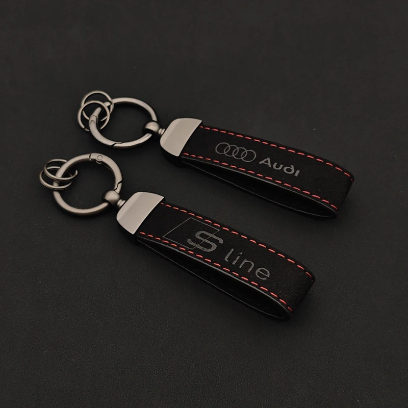 2025 جلد الغزال كيرينغ سيارة فاخرة المفاتيح لأودي A1 A2 A3 A4 A5 A6 A7 A8 RS S 3 4 5 6 7 8 TT Sline المفاتيح الملحقات