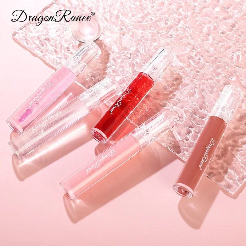 Heallor 6 Colors Crystal Jelly Moisturizing Plumping Lip Gloss Makeup Sexy Plump Lip Glow Oil Tinted Plumper Glass Lip Gloss