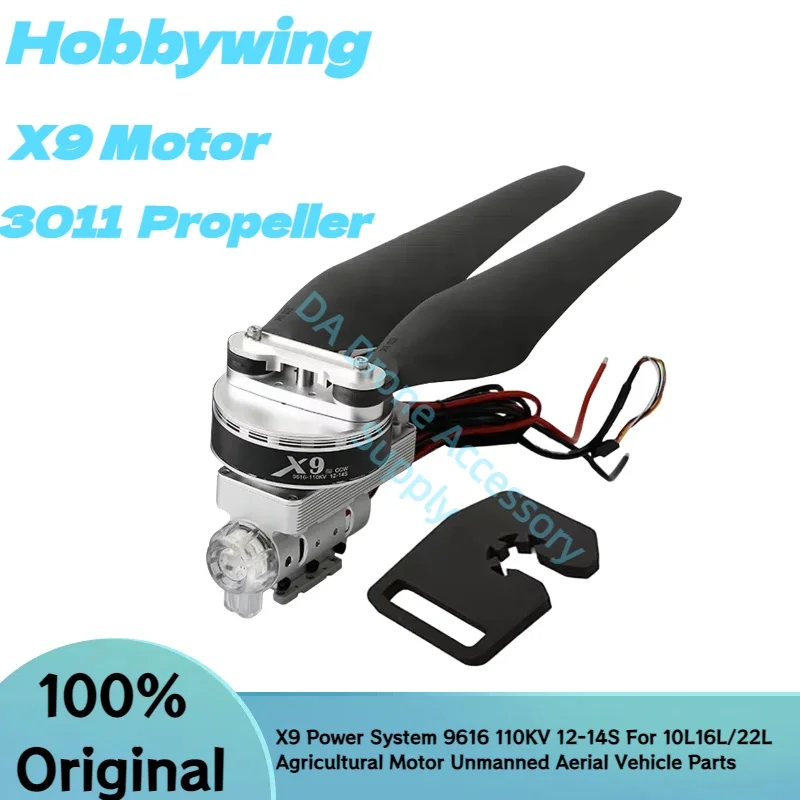 

Оригинальный бесщеточный двигатель Hobbywing X9 с системой питания ESC 9616 110KV 12-14S 3411, пропеллер для сельскохозяйственных дронов с трубкой 40 мм