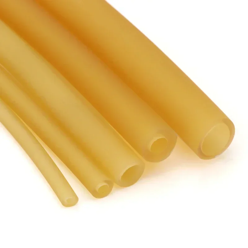 1/3/5/10M Nature Latex Rubber Hoses IDxOD1.6~18mm Yellow High Resilient Surgical Medical Tube Slingshot Catapult Elastic Band