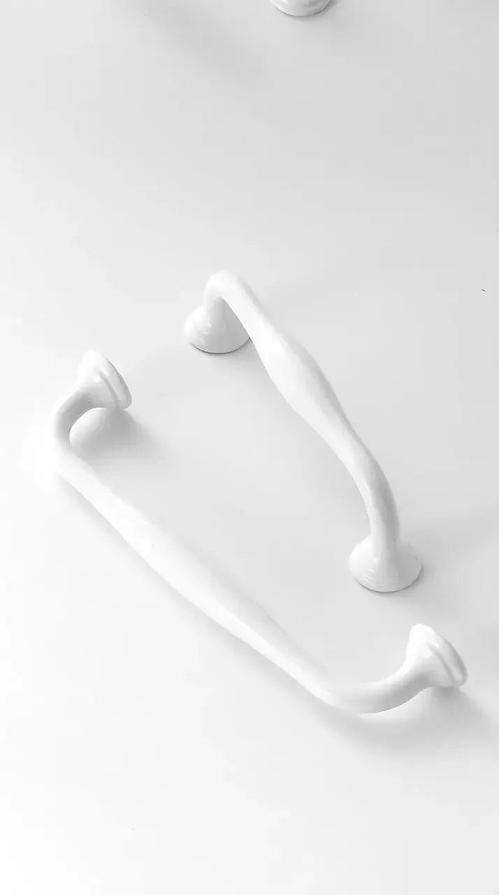 Handles Drawer Cabinet Furniture Kitchen Handles for Cabinet Knob Door Drawer Furniture Kitchen Knob Simplicity Fuji White