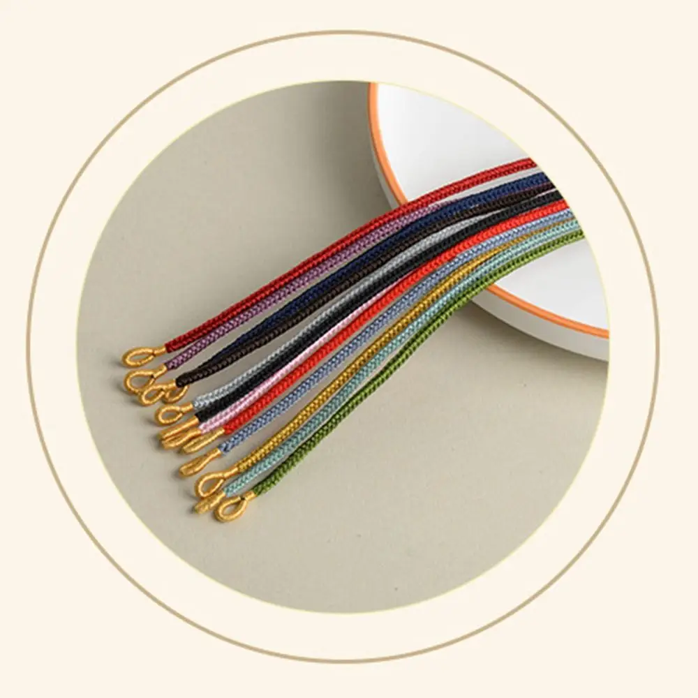 Half-Finished Nylon Braided Cord Colorful Vintage Braided Bracelets Making Kit Boho Reusable Adjustable Thread Rope Bracelet