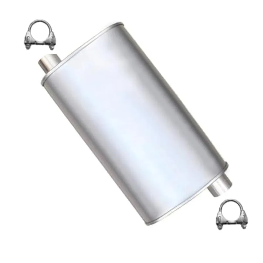 

Exhaust Center Muffler Compatible for 2009-2017 Chevy Traverse 3.6L Stainless Steel Free Clamps Included Automotive Replacement