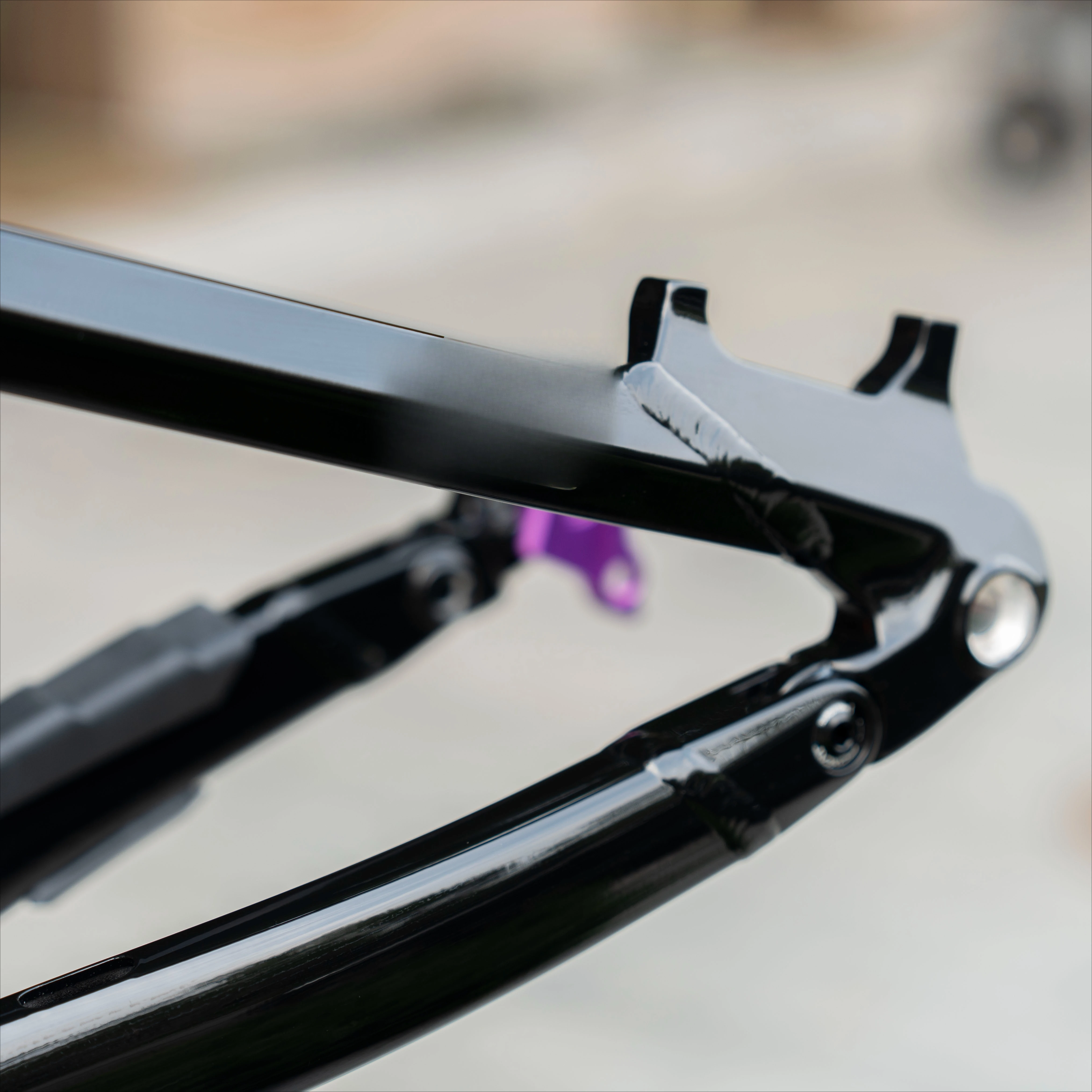 170 heavy enduro soft tail frame purple black gold silk flower