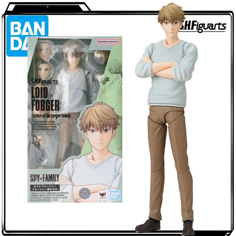 Bandai genuino S.H.Figuarts figura de Anime Loid Forger y Yor Forger figuras de acción de juguete para niños regalo modelo coleccionable
