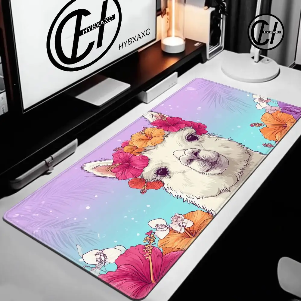 

Llama Alpacas Mouse Pad Cute HD Desk Pad Extended Gaming Keyboard Mats Large 100x50cm XXL Gamer Mousepad