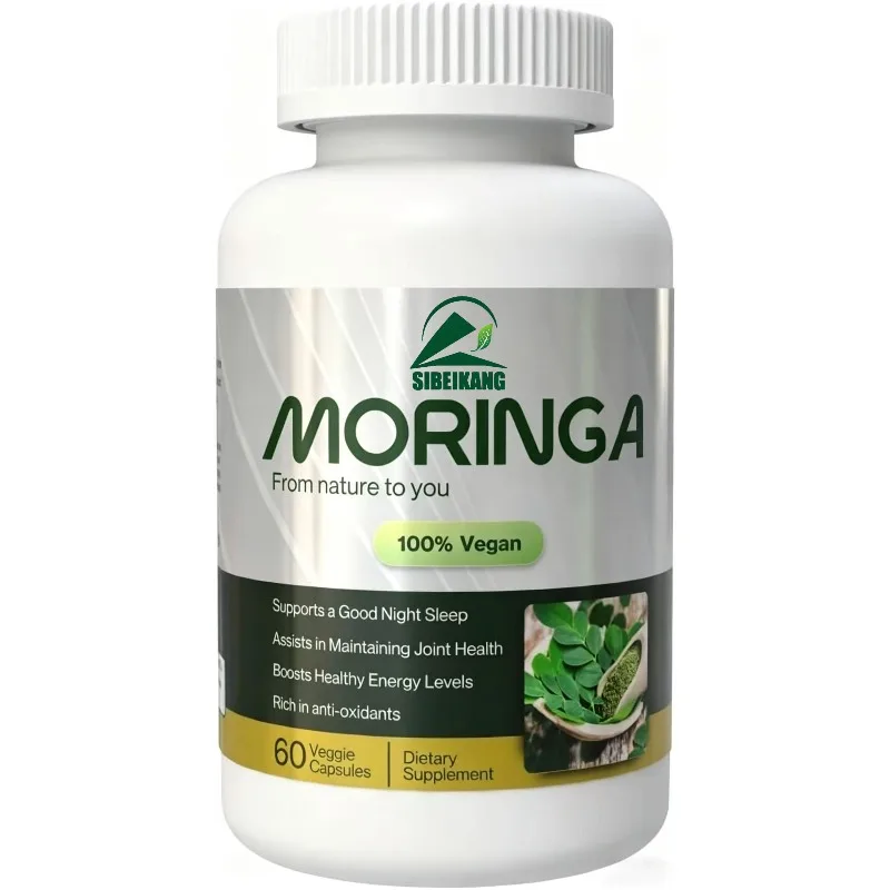 Moringa Capsules -1500mg Organic Moringa Powder Supplement for Energy, Skin, Gut, Metabolic, and Immune Antioxidant Health