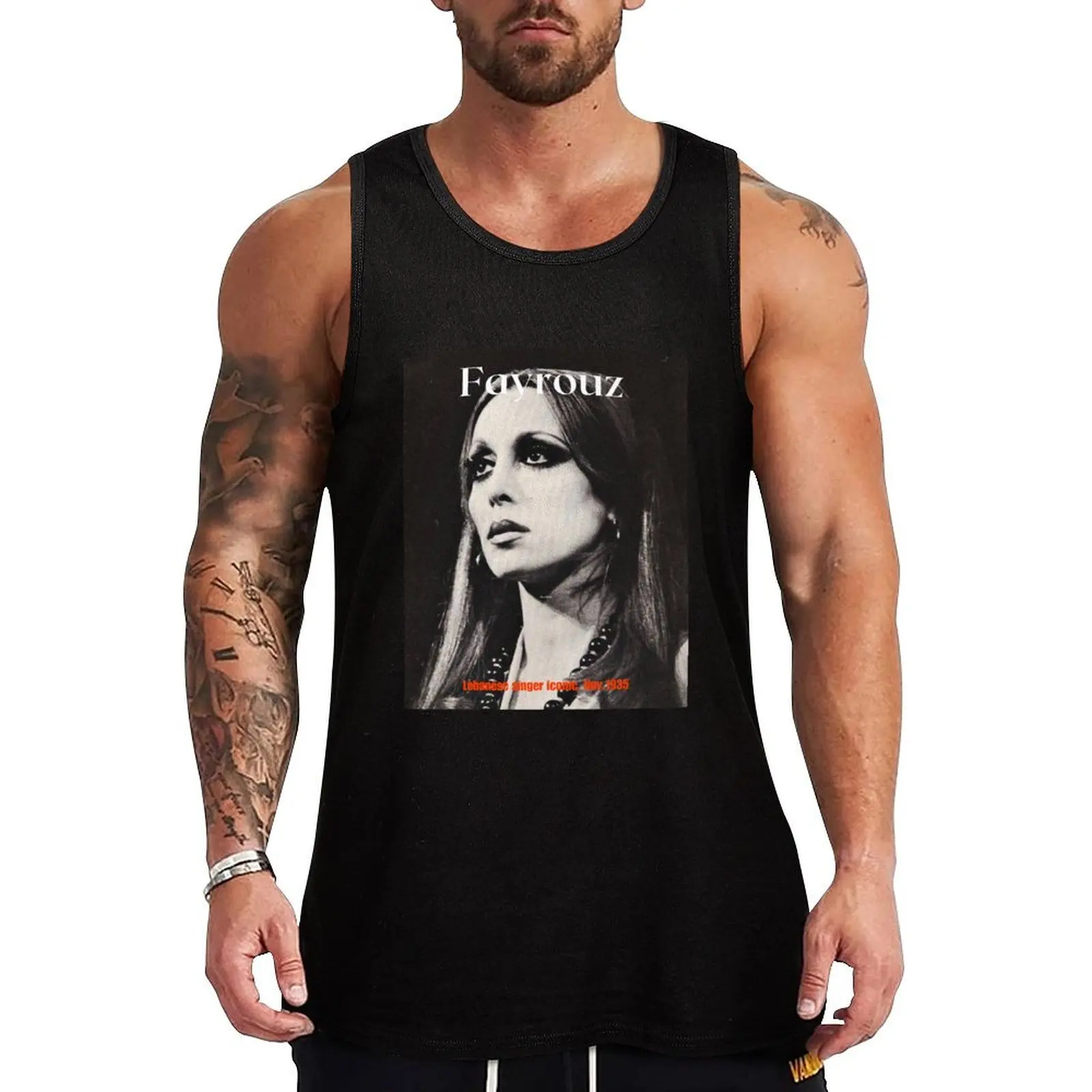 

Fayrouz  Tank Top Bodybuilding clothing man Men's summer clothes t-shirt for man gym clothes man