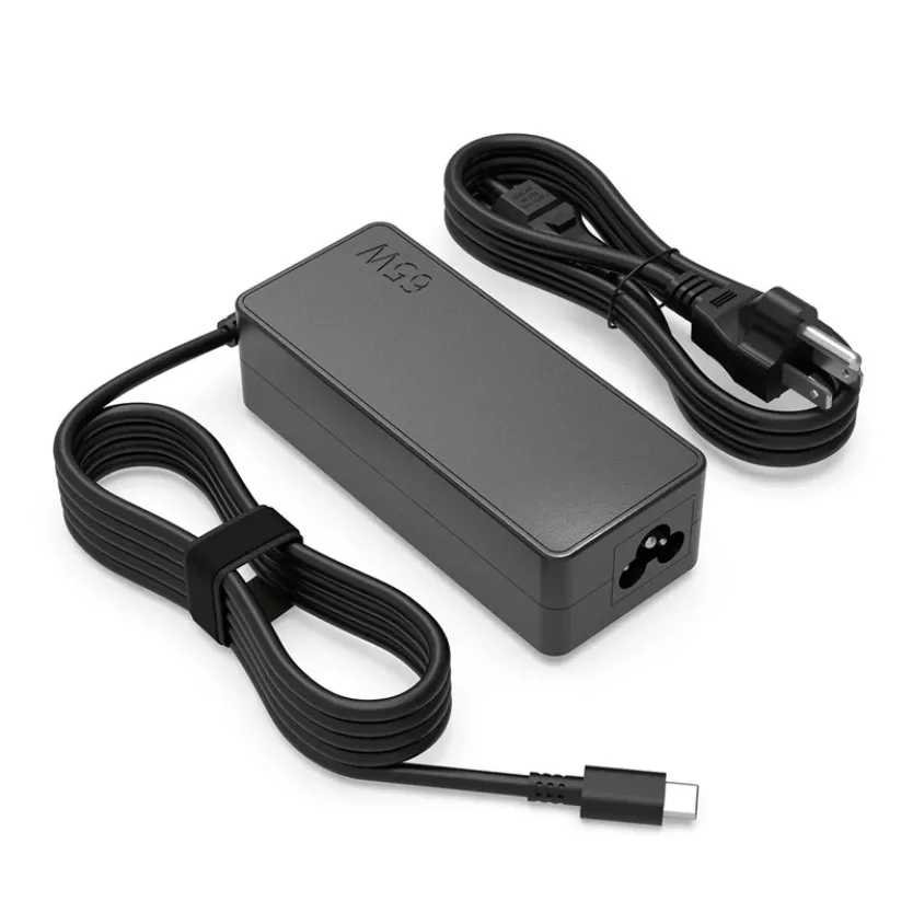 65W USB‑C Laptop Charger Type C Fast Power Adapter For Lenovo ThinkPad HP Dell ASUS Acer Yoga Chromebook Notebook Power Supply