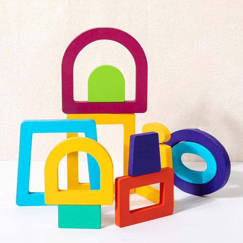 Montessori Toy Wooden Shape Peg Puzzles Educational Toy Kids Valentines Day Gifts for Ages 2~4 Kids Boys Girls Birthday Gifts