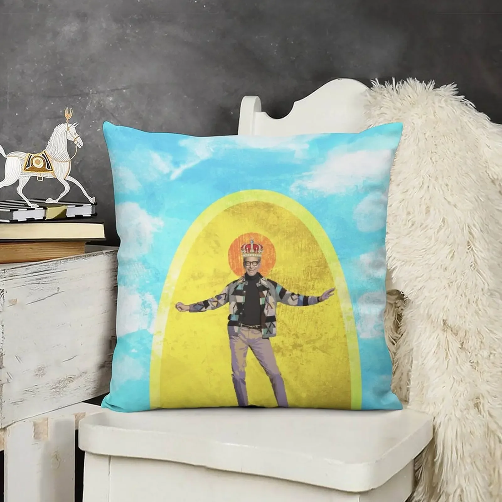 

Holy Jeff Goldblum Throw Pillow Decorative pillow case Decorative pillowcase christmas supplies pillow
