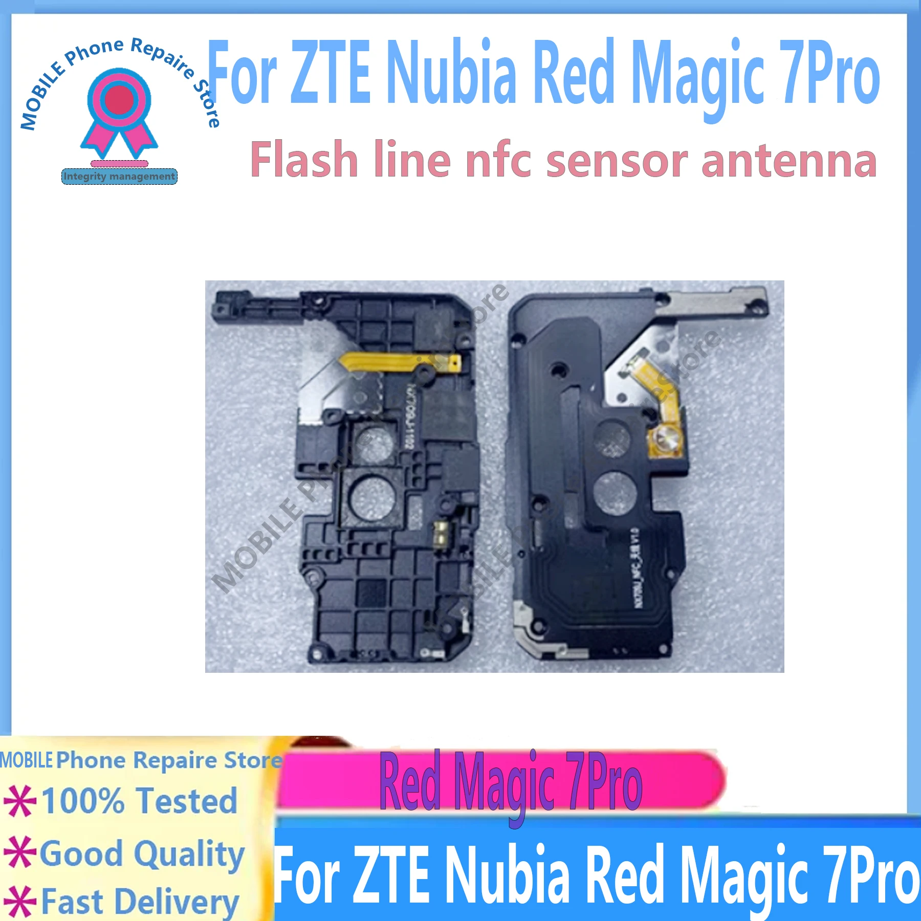 

For Nubia Red Magic 7Pro Motherboard Protective Cover NX709j Flash line NFC　induction Antenna