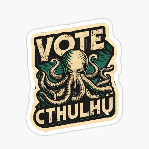 Cthulhu Great Old Ones Octopus Creative PVC Accessories Sticker for Decorate Wall Fridge Car Motorcycle Helmet Bumper Decal