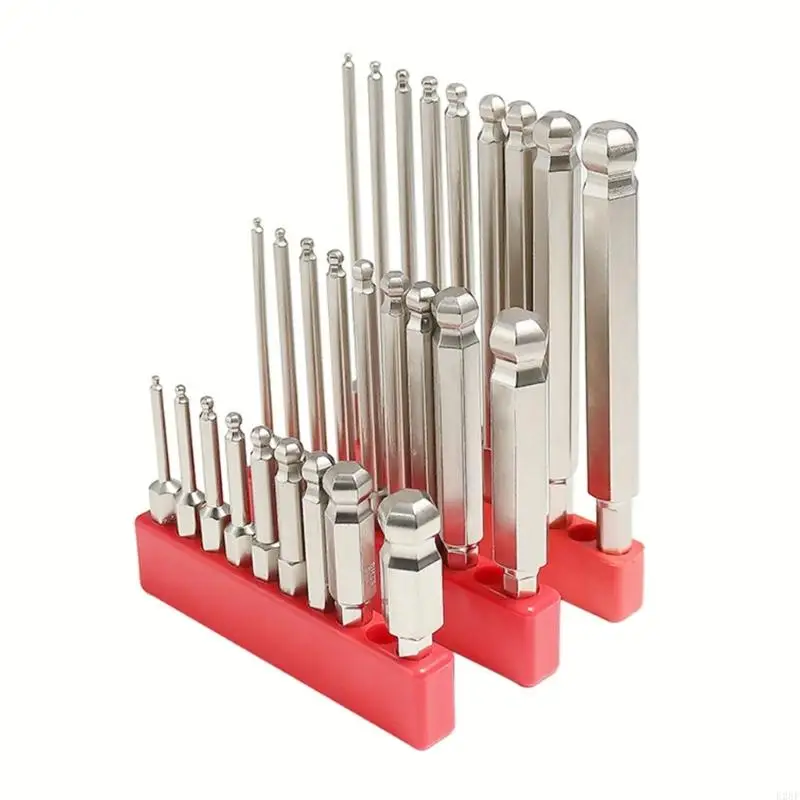 

E28F 12pcs Blossom Head Bit Bit Bit Set Bit Bit Dellower 1/4 дюйма