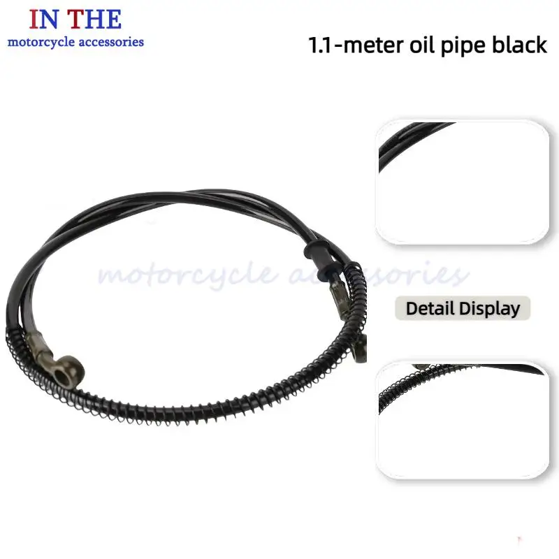

High pressure fuel pipes with oil resistance and protective spring sleeves for large displacement motorcycles