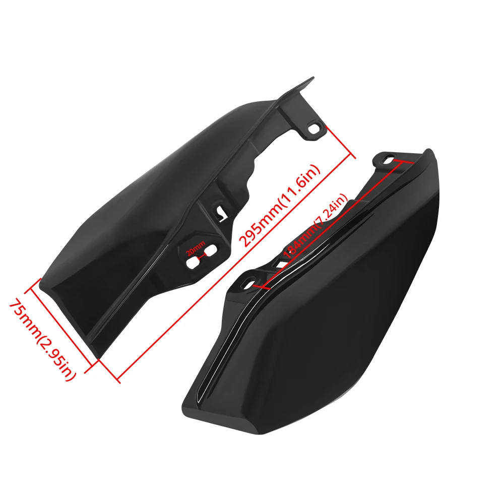 Motorcycle Mid-Frame Air Deflector For Harley Touring Models 2017-2022 Under Seat Engine Trim Heat Shield Cover Guard Protector