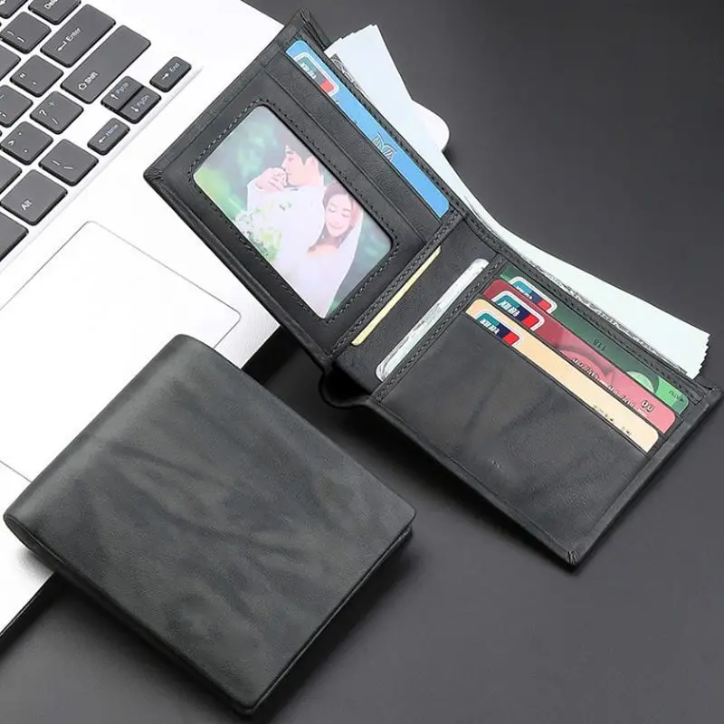 

New Wallet for Men Anti-magnetic men's wallet short money clip card bag Men's wallet Money Bag for Men Credit Card Wallet