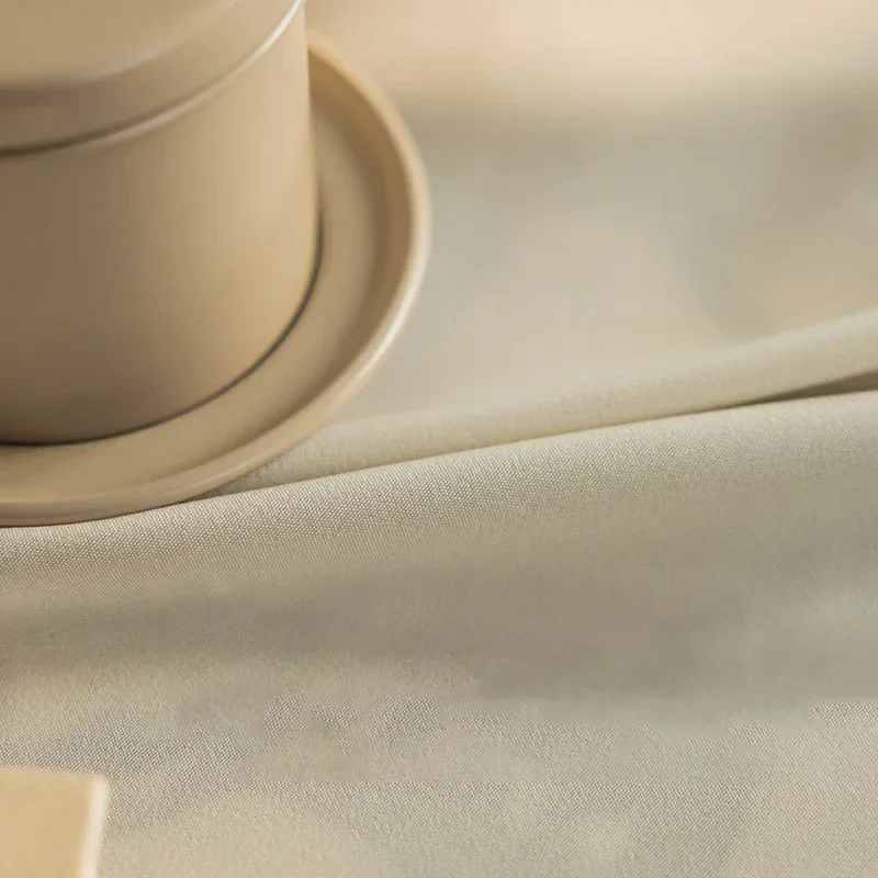 

Simple Modern Light-transmitting Impermeable Linen Color Tulle for Living Room Bedroom New All-match Crown Window Screen