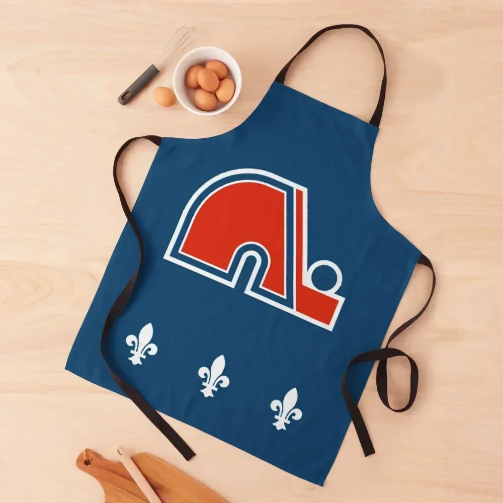 

Vintage Quebec Hockey - Retro Nordiques Apron Dress Kitchen Accessories 2022 Kitchen Supplies Idea Goods chef for man Apron