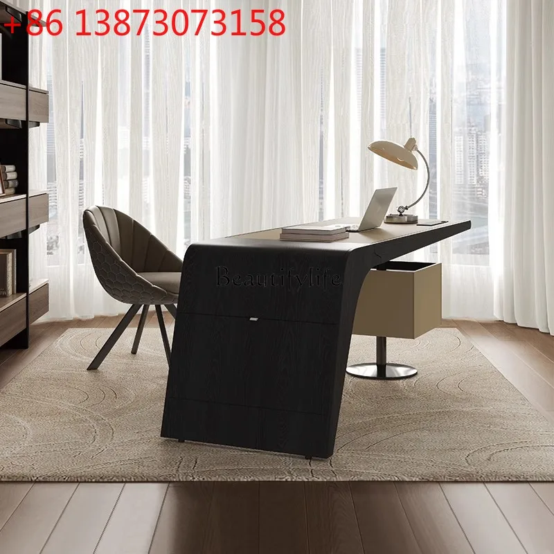 Italian light luxury home modern designer high-end leather countertop desk