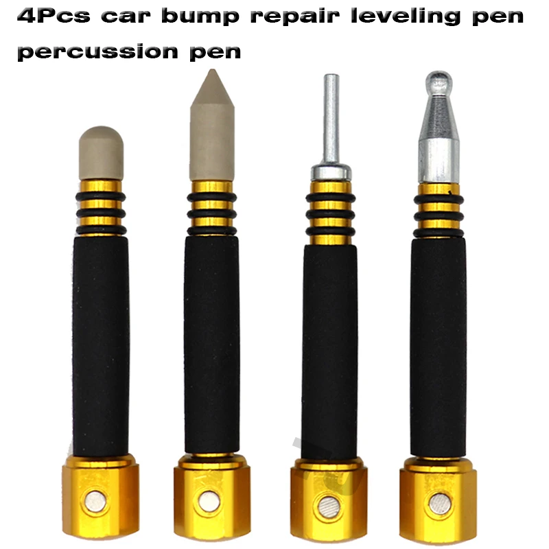 4PCS Anti-slip Car Body Dent Repair Tool Removable Pen Shape Traceless Repair Tool Automobile Body Dent Removal