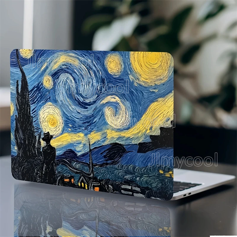 Art Notebook Computer Skin Sticker Scratch Resistant Designed By Van Gogh Starry Night Fits for HP Lenovo Apple Asus
