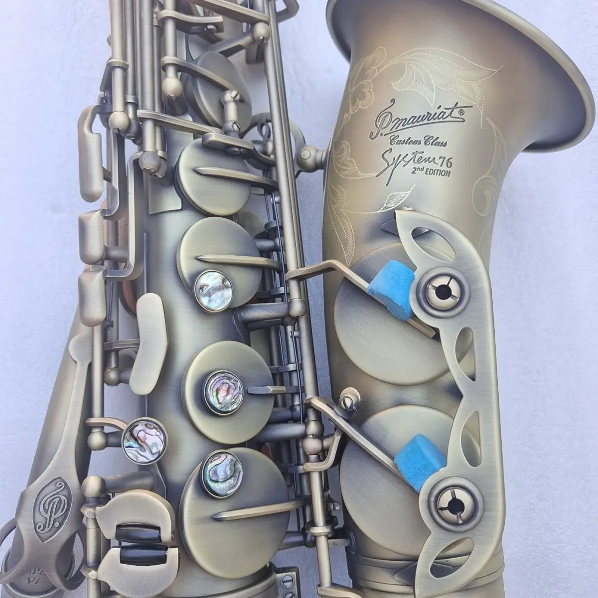 high-quality Alto Saxophone P.Mauriat System-76 Antique Copper Simulation E-flat 76 Professional Alto Sax Musical Instrument