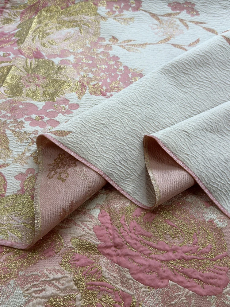 Brocade Jacquard Fabric for Soft Spring Summer Dress Fabrics Polyester Material for Diy Sewing Fashion Cloth By The Yard