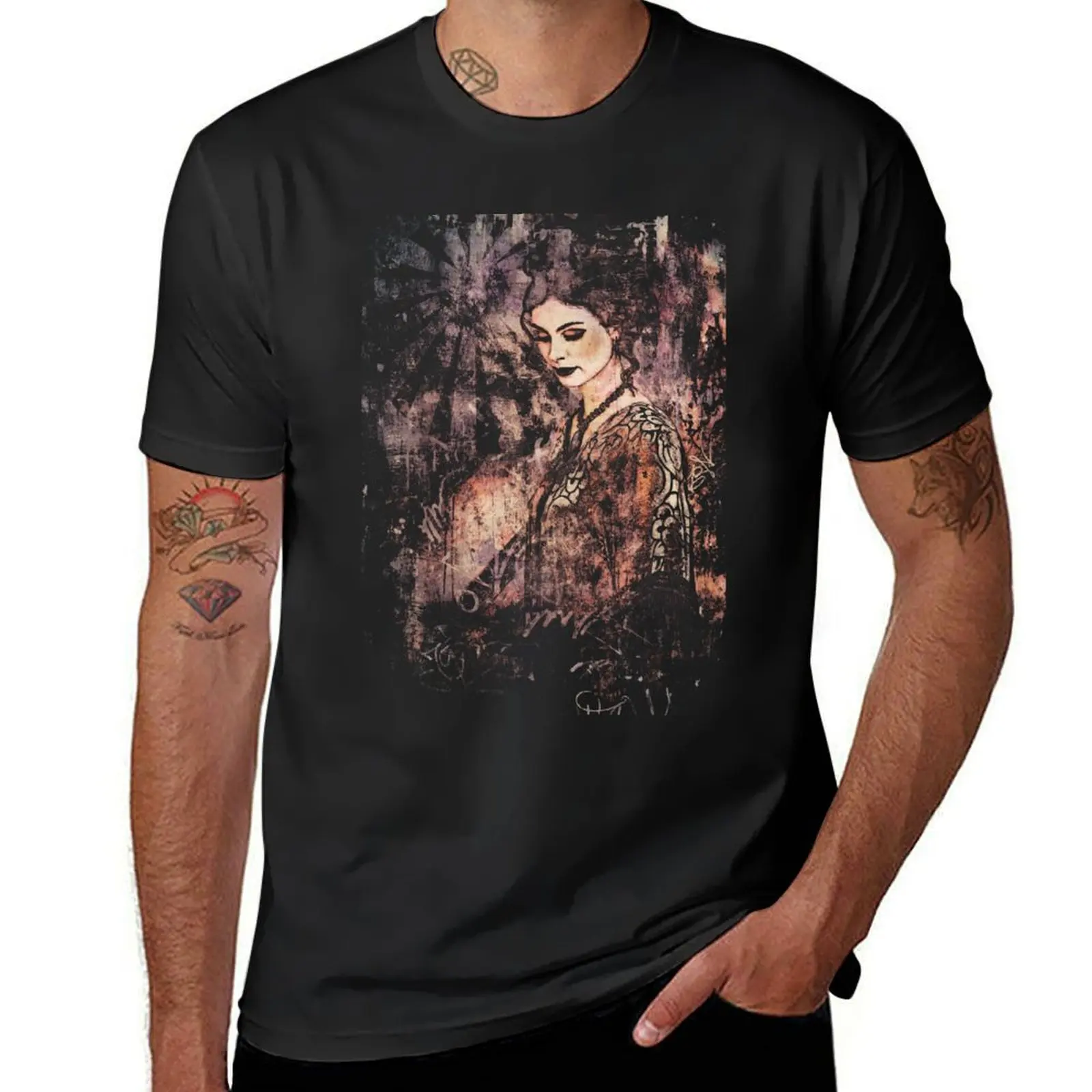 

Inara T-Shirt anime clothes blanks boys whites plain mens clothing