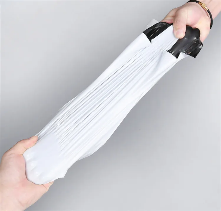 50~100PCS White PE Plastic Mailing Packaging Bag Poly Mailer T-shirt Skirt Jacket Xmas Wedding Gift Box Shipping Express Pouches