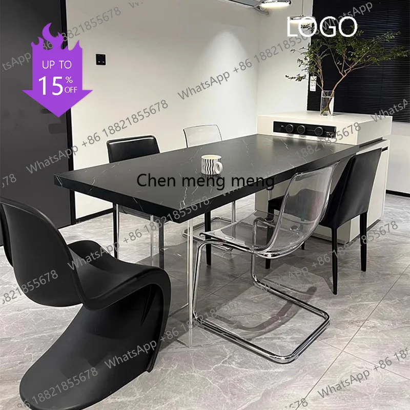 

Современный акриловый обеденный стол класса люкс для гостиной, дизайнерский стол для столовой, офиса, кухни, улицы, высококачественная мебель для салона