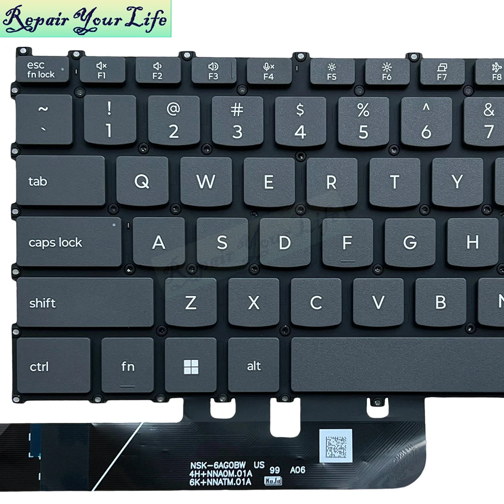 US English Keyboard For Lenovo IdeaPad Slim 5 14IAH10 3 14IRH10 14ARP10 14IRU10 14AHP10 PS4S-US NO Backlit Gray Keycaps Teclado