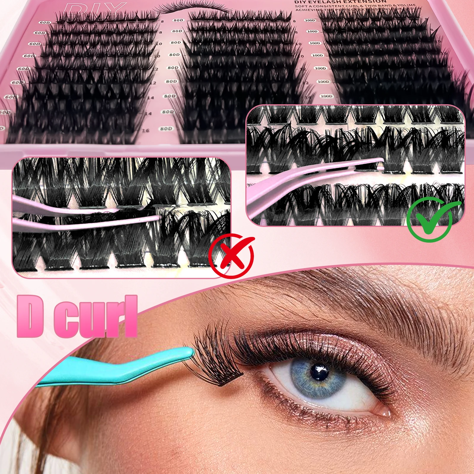 600pcs Ekstensi Bulu Mata Indi - Eyelash Extension Equipment ulasan dan harga