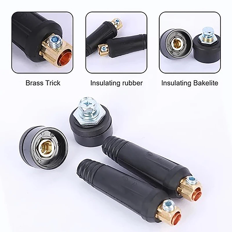 

Hot Sale DKJ10-25 European Welding Machine Cable Welding Cable Connector Quick Fitting Male Female Cable