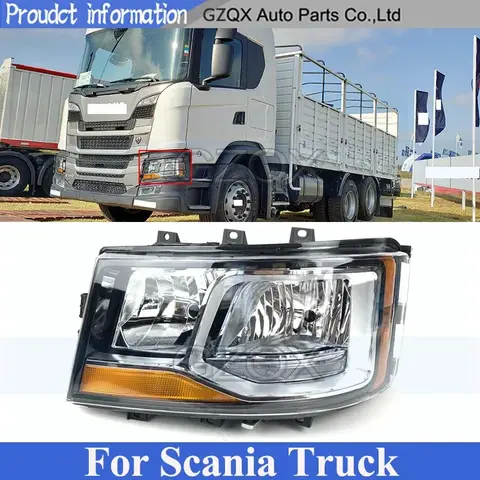 CAPQX 헤드 라이트 앞 범퍼 헤드 라이트 헤드 램프 Scania 트럭 G410 G450 R450 헤드 램프 코너 트런 라이트