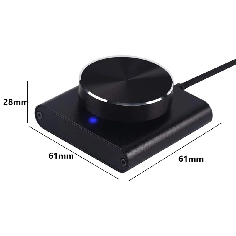 2X USB Volume Control Lossless PC Computer Speaker Volume Controller Knob Adjuster Digital Control With One Key Mute-Y47A