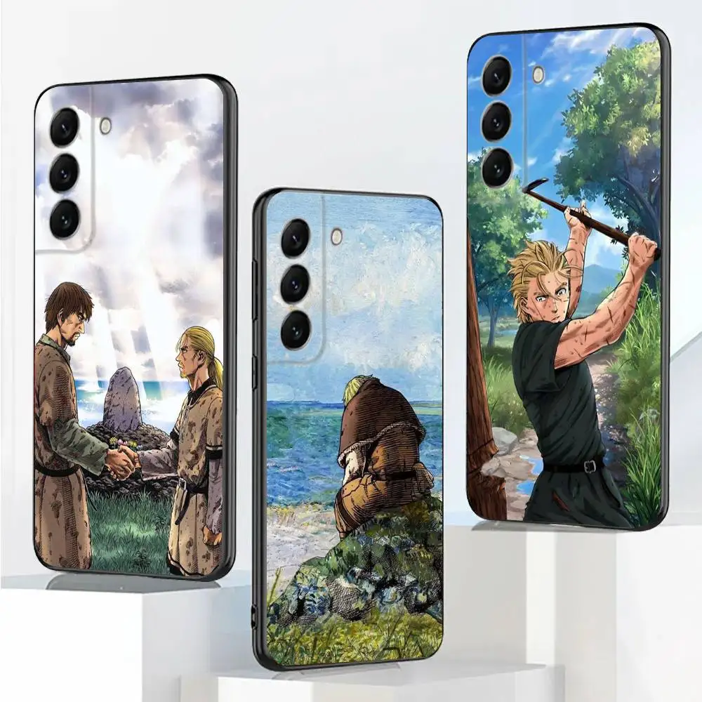 

V-Vinland Saga Manga Phone Case For Samsung Galaxy A20,A21s,A22,A31,A32,A52,A53,A72,73,A80,A91 Soft Black Cover