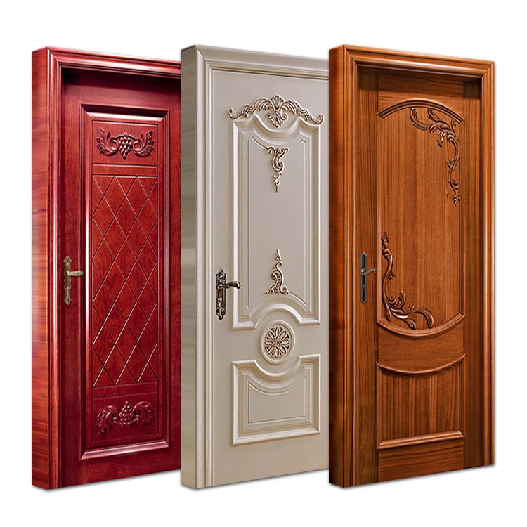 

Customized Size Modern Wood Panel Doors Furniture Latest Design Interior Bedroom Teak Veneer Solid Wooden Slabs Door Designs