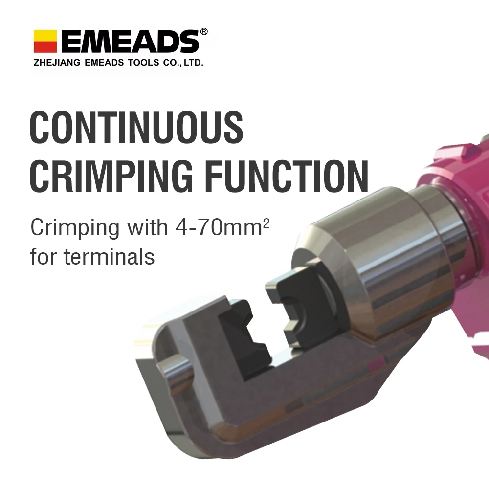 CDY-70H بطارية تعمل سلك كهربائي الصحافة كماشة أداة العقص الهيدروليكية للكابل النحاس الألومنيوم الكهربائية المكشكش