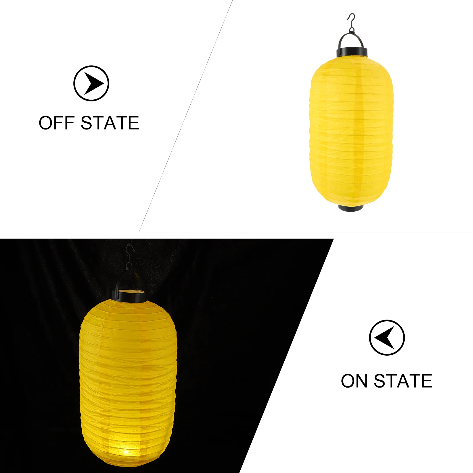

LED Winter Melon Lantern Japanese Style Yellow Traditional Paper Lanterns Home Restaurant Decor Durable Premium Material