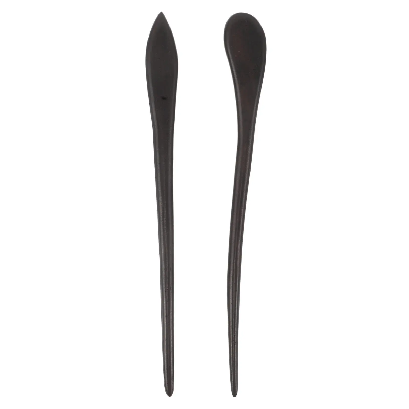 

2 шт. Деревянные китайские шпильки для волос из черного эбенового дерева, в старинном стиле, с подвесками-кисточками, для прически-шиньон, для костюмов Ханьфу и косплея, винтажные