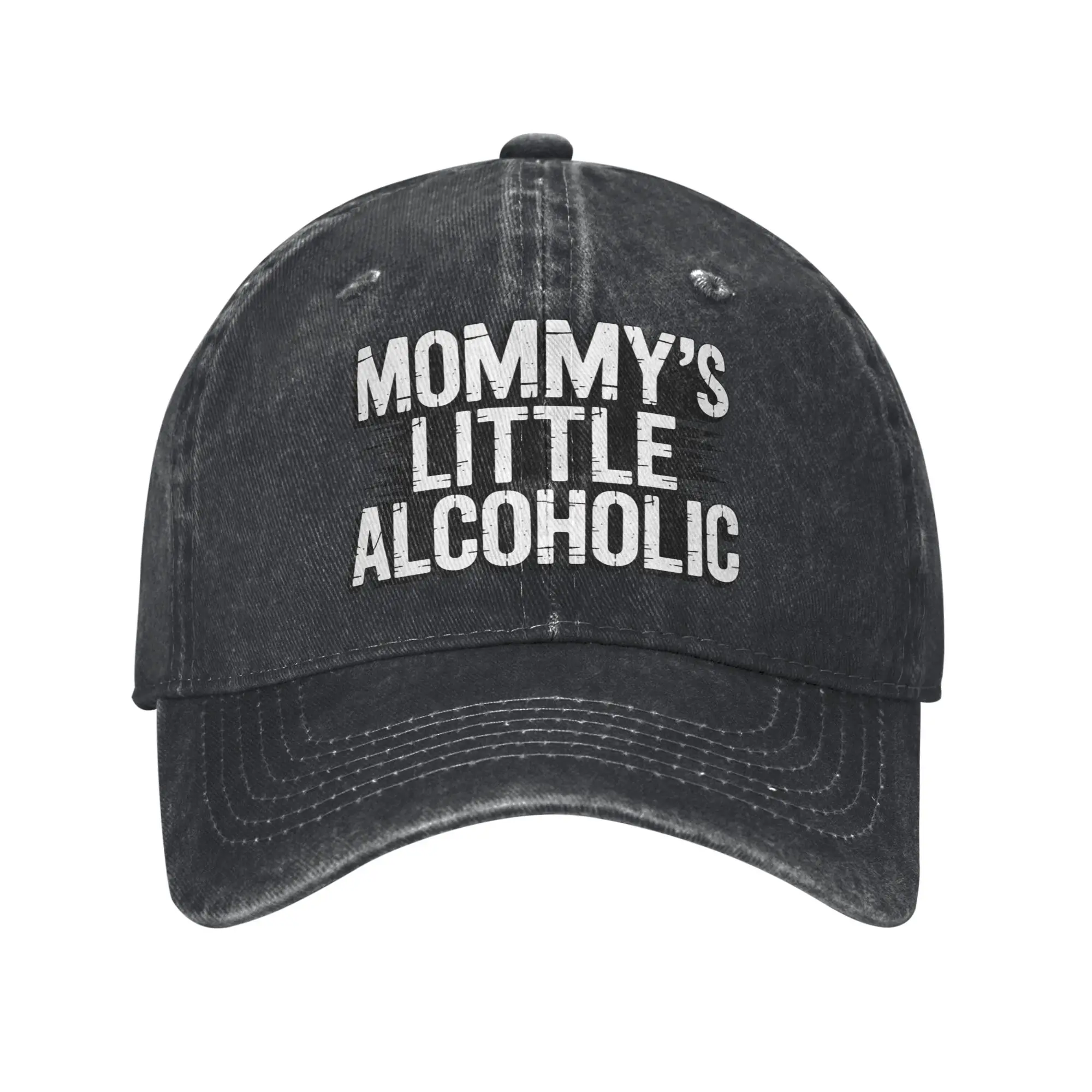 Mommys Little Alcoholic Drinking Alcohol Inspired Unisex Baseball Cap  Distressed Cotton Caps Hat Adjustable Fit Snapback Hat