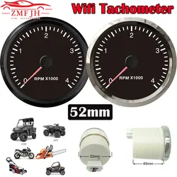 52mm Wifi 타코미터 0-4000 0-8000 RPM 디젤 가솔린 발전기 오토바이 ATV 프로그래밍 가능 게이지 백라이트 사용자 정의