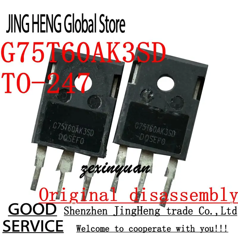 10PCS G75T60AK3SD TO-247 Original disassembly