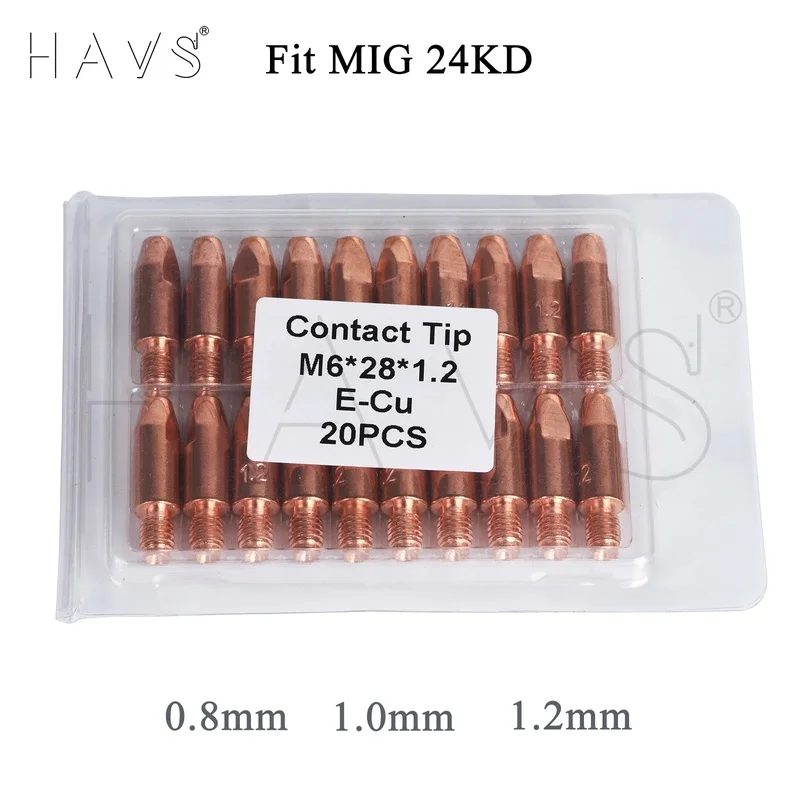 

20 шт. расходные материалы для контактных наконечников MIG/MAG, M6 * 28 мм, 0,8/1,0/1,2 мм, держатель горелки, аксессуары для CO2/газа, инструмент для пайки