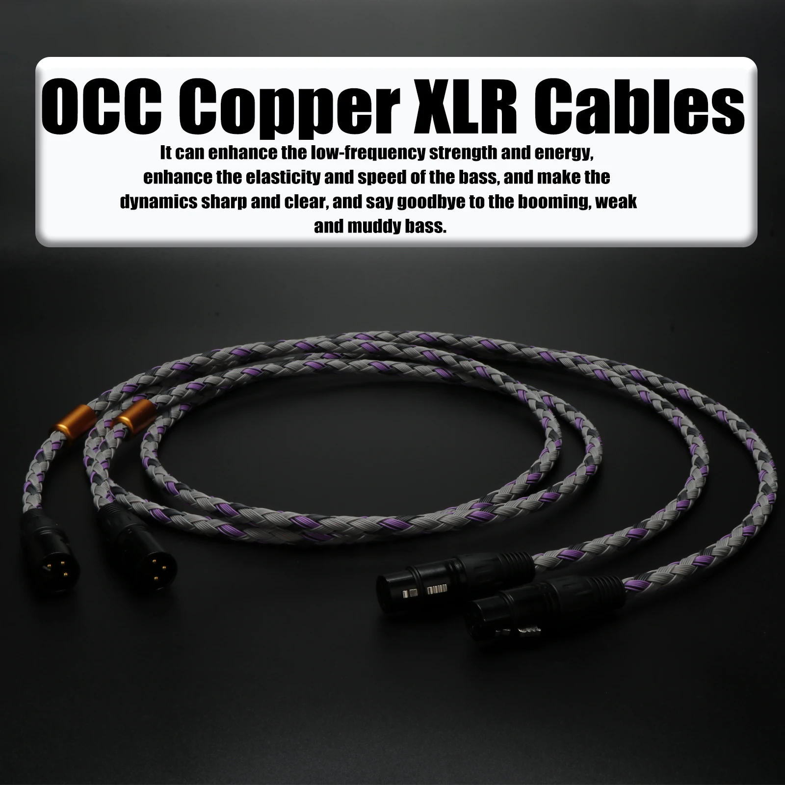 2RCA auf 2RCA Stecker auf Stecker OCC Audiokabel 24K vergoldeter Lotus-Anschlussstecker für Heimkino DVD TV Verstärker CD Soundbox – Detail 31