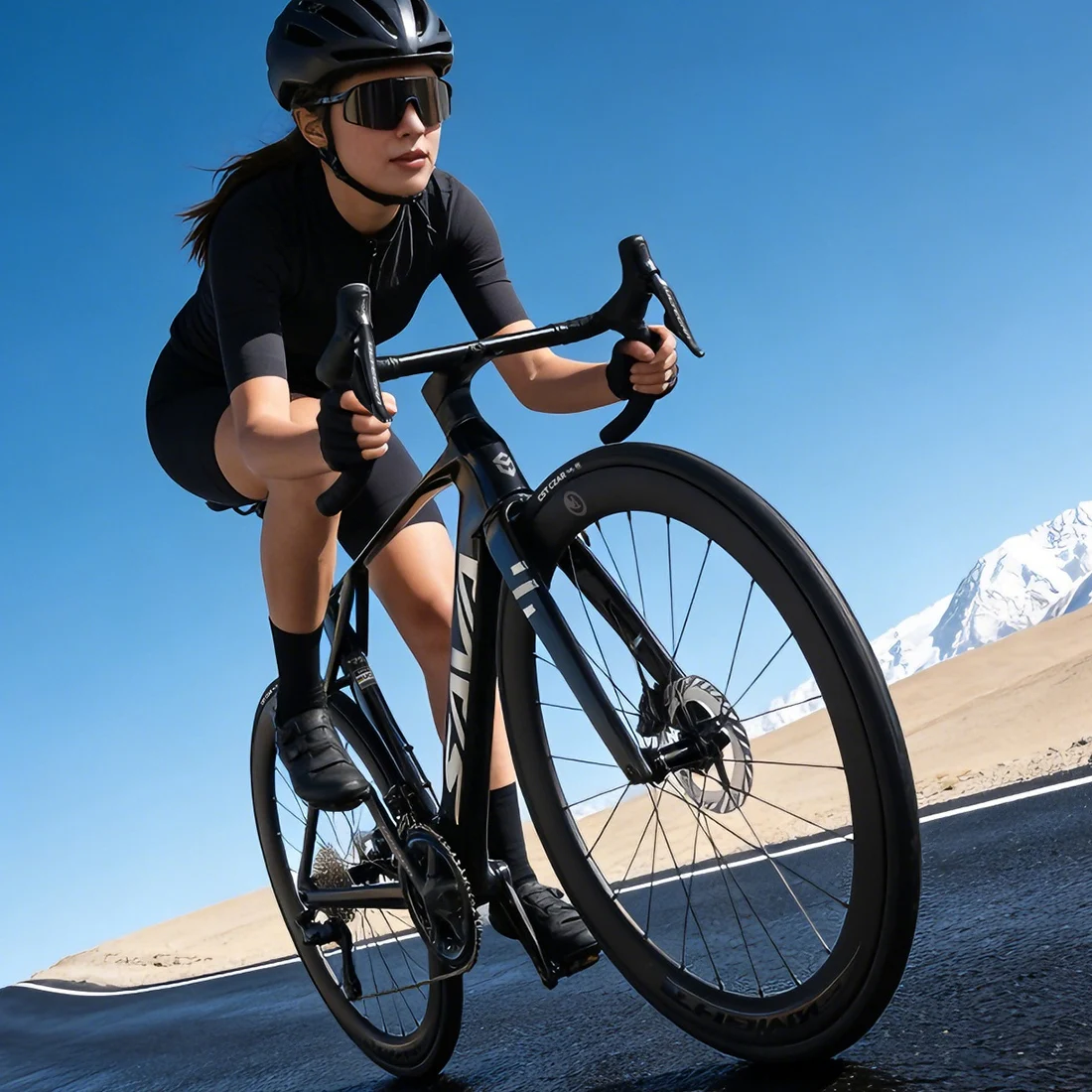SAVA Blade Full Carbon Fiber Electronically Shifted Road Bike with SHIMAN0 ULTEGRA 8170 Di2 Kit Green Cyclocross Road Bike Racer
