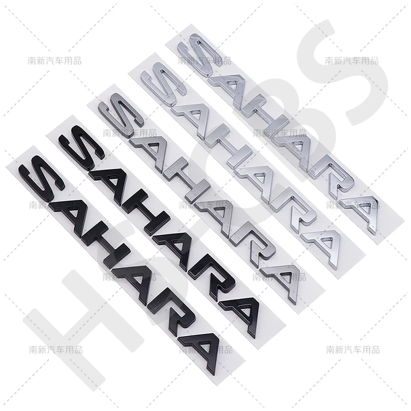 

1Pcs 3D ABS SAHARA Letter Car Logo Rear Trunk Emblem Badge Auto Body Fender Stickers Tailgate Decorative Stickers Accessories