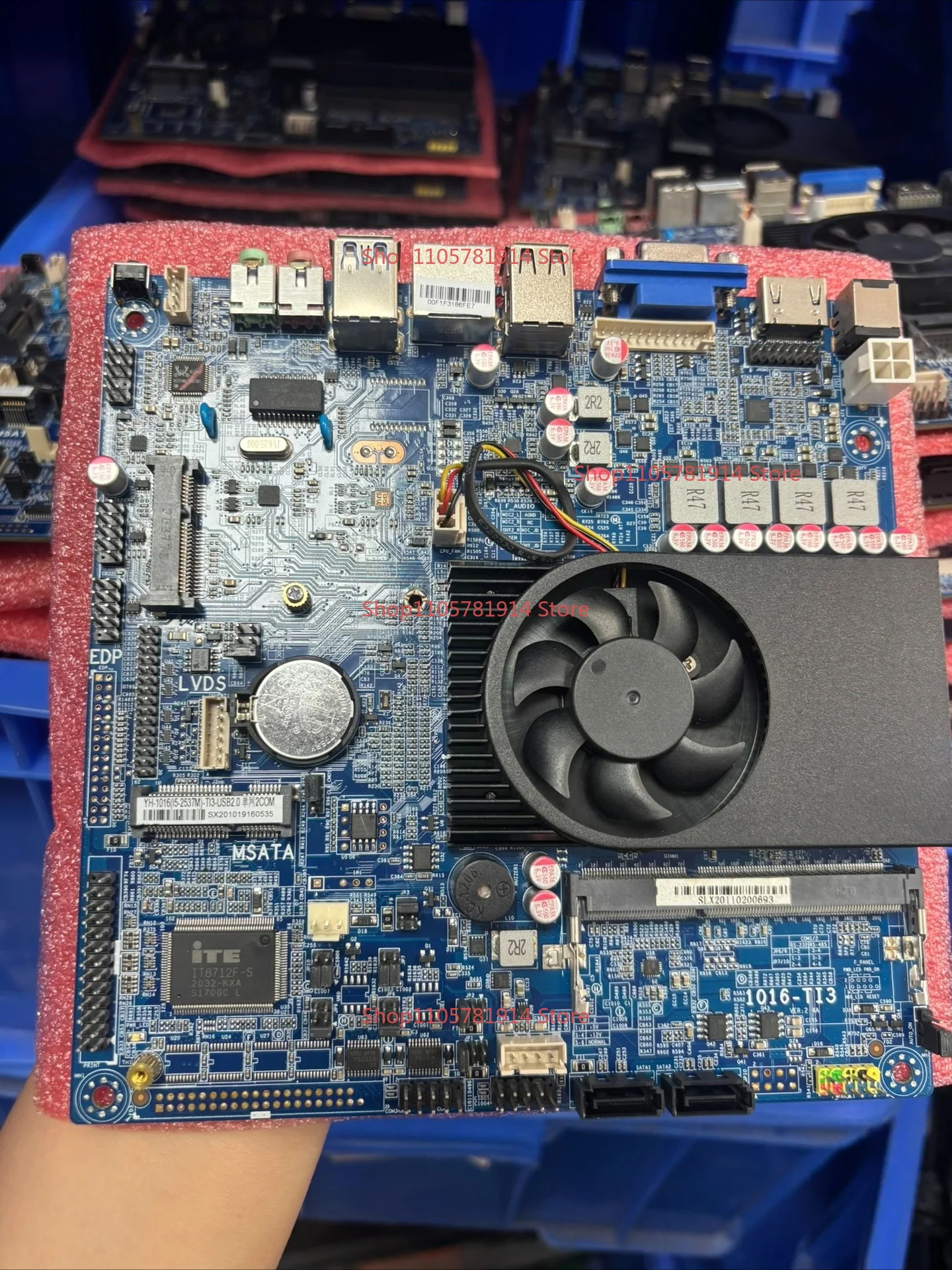 For YH-1016/i5-2357M/T3-USB2.0 Industrial Control Main Board, Support 2COM 4USB3.0 HDMI VGA MSATA Interface, with Fan