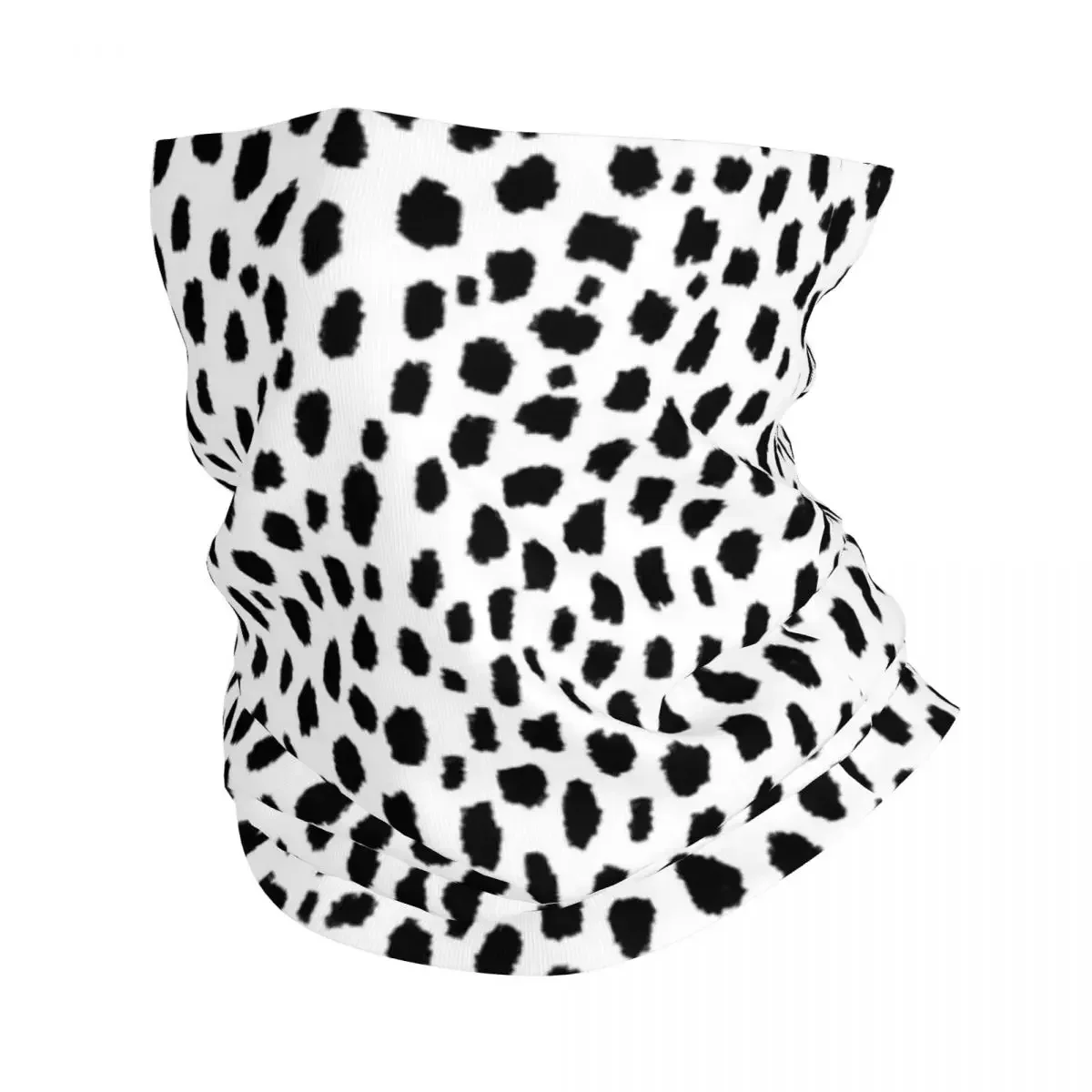 Dalmatian Spots (blackwhite) Bandana Neck Gaiter Printed Wrap Scarf Multi-use Cycling Scarf Running For Men Women Adult